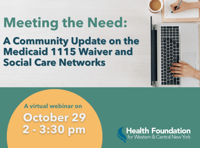 Meeting the Need: A Community Update on the 1115 Waiver and Social Care networks