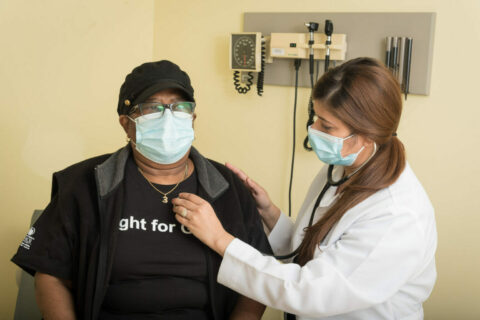 CHCB patient with Dr. Ahmad
