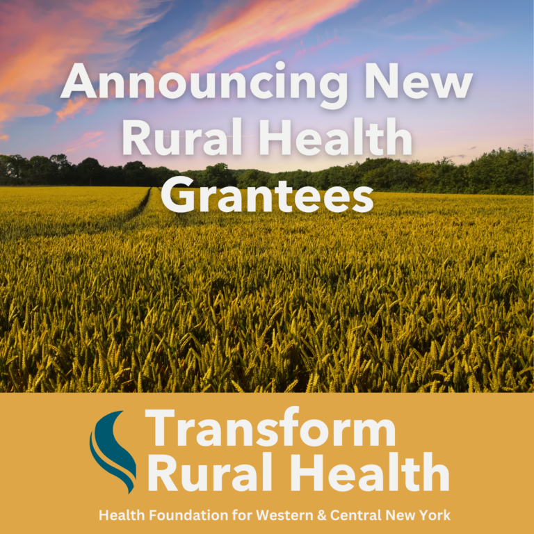 Announcing New Rural Health Grantees